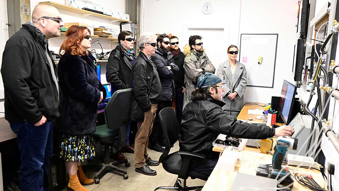 The team visits ODQA’s facility